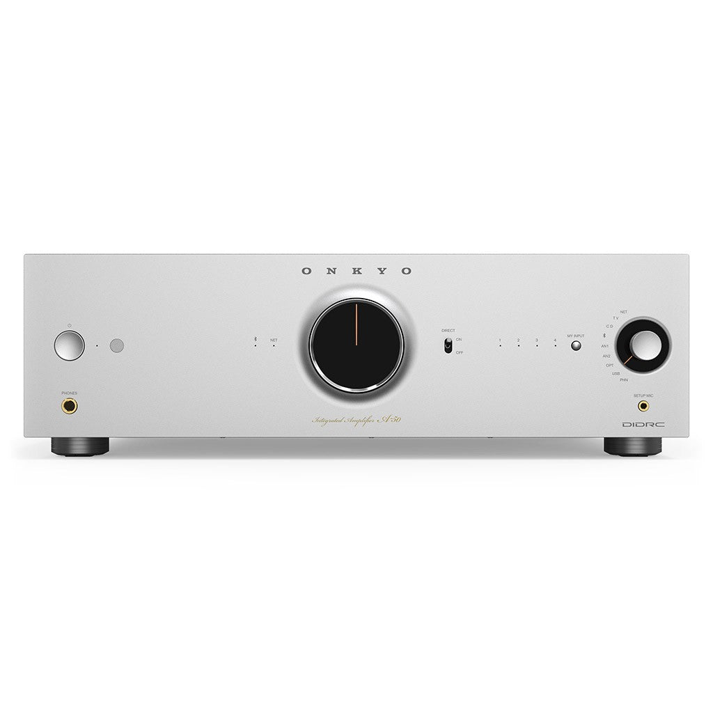 ONKYO ICON A-50 SILVER Amplificatore integrato in Classe AB con potenza di 140 Watt
