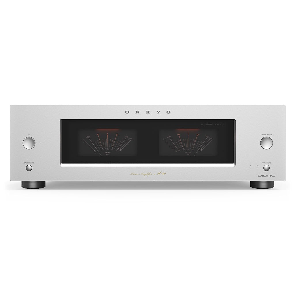ONKYO ICON M-80 SILVER Amplificatore finale di potenza Classe AB 2x150W su 8 Ohm,2x200Wt su 4 Ohm