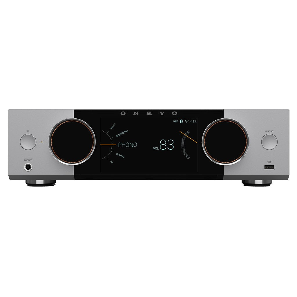 ONKYO MUSE Y50 SILVER Amplificatore integrato Audiophile streamer Ethernet/Wi-Fi, HDMI 4k, DAC