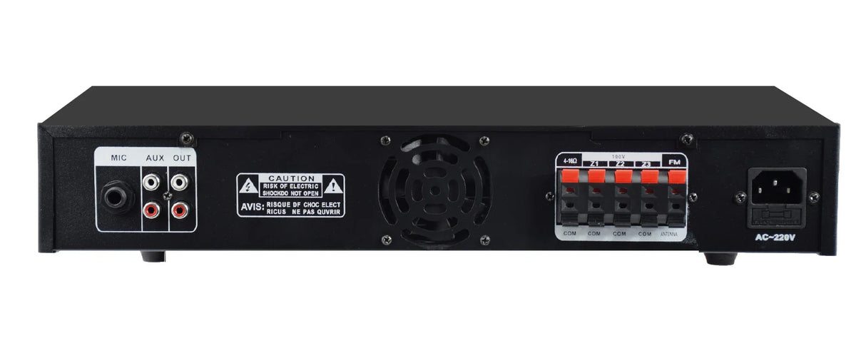GLEMM PAA 240TMZB Amplificatore PA a 100V da 240W - 3 zone