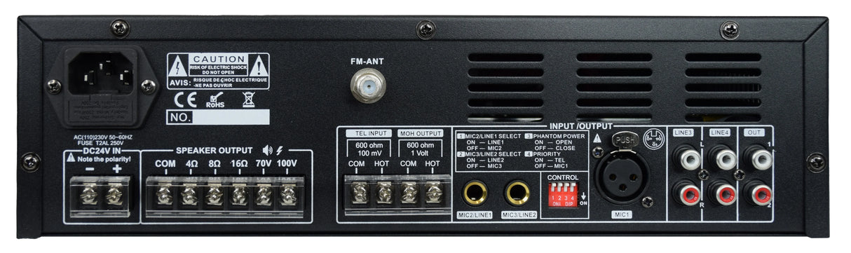 GLEMM PAA 120DMB Amplificatore 120W DAB a 4-16ohm o 70/100V