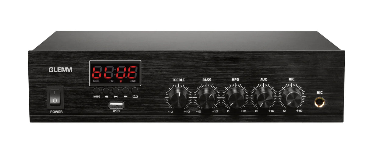 GLEMM PAA 130 Mini amplificatore classe D 130W su 4-16ohm o 70/100V - alimentazione 24V