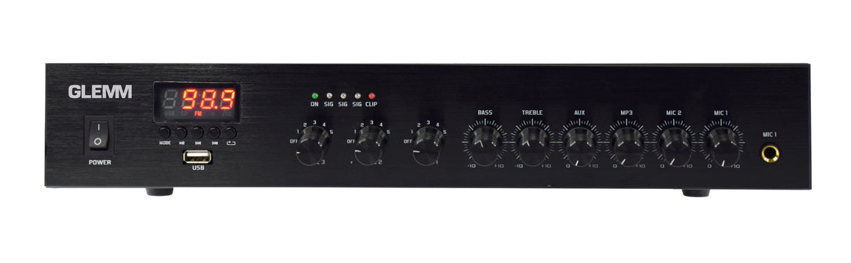 GLEMM PAA 720TMZB Amplificatore PA 3 zone 720W su 100V/16ohm