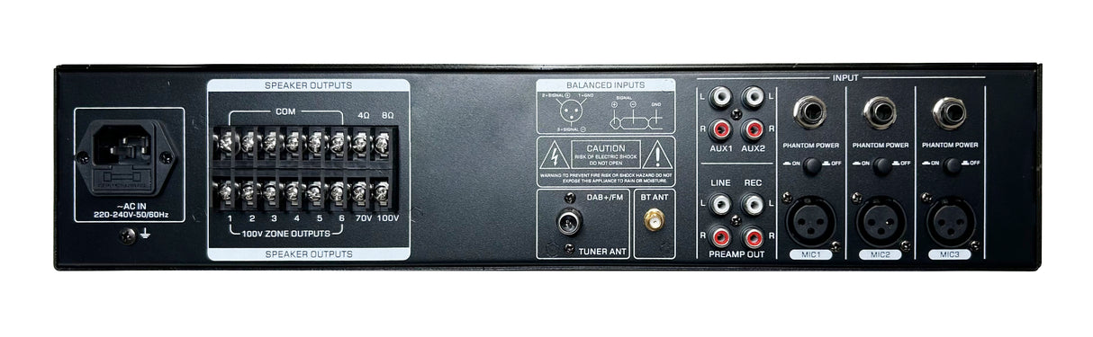 GLEMM PAA 700DBZ6 Amplificatore PA 6 zone 100V/8ohm da 700W