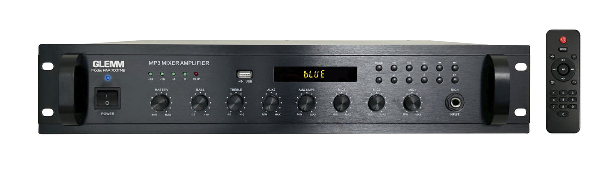 GLEMM PAA 700TMB Amplificatore PA da 700W a 100V/16ohm, con Bluetooth