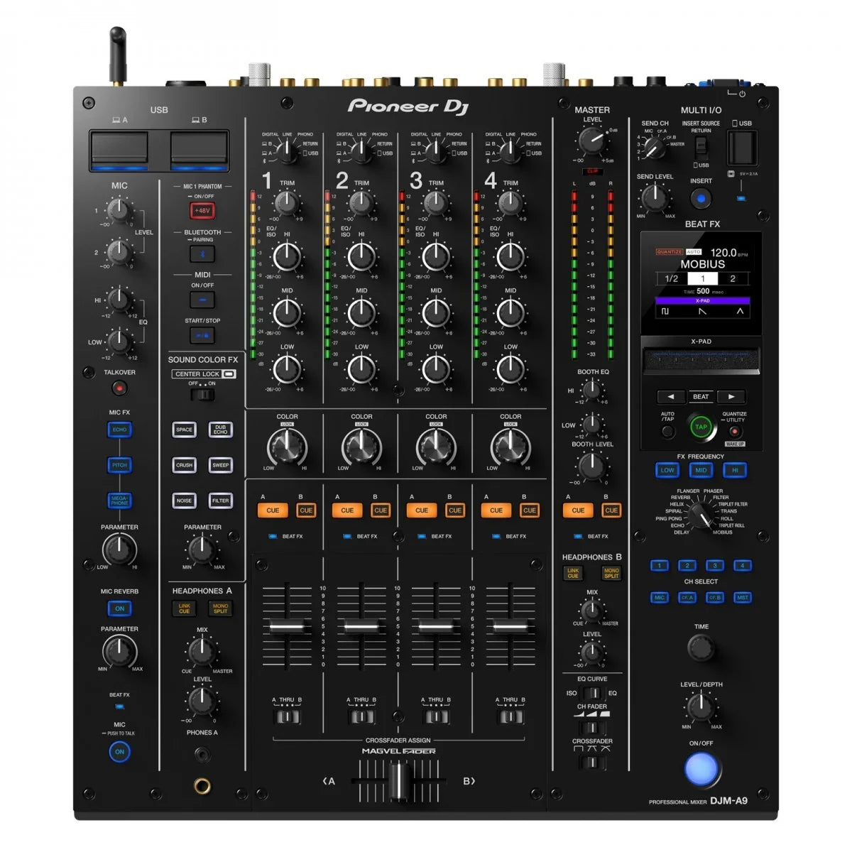 PIONEER DJM-A9 MIXER 4 CANALI PER DJ USB BLUETOOTH WI-FI
