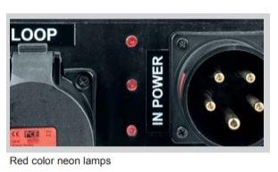 POWERBOX TARTARUGA QUALITA' GOMMA BUTILICA VULCANIZZATA SPINA 32A 5P 6 PRESE SCHUKO 16A 3P 230V IP54 LOOP 32A 5P OUT SPIE RETE DOPPIA PROTEZIONE RCCB 40A + 6 MCB - TechSoundSystem.com