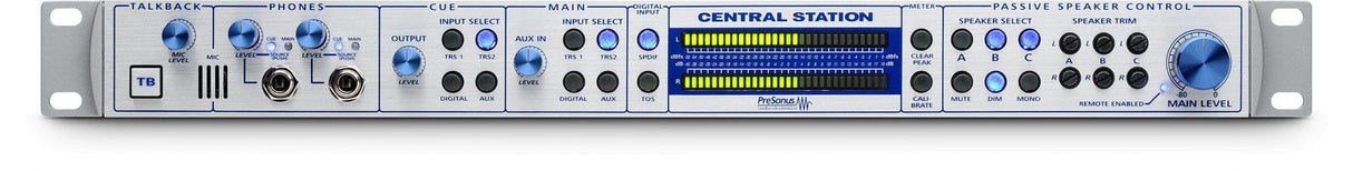 PRESONUS CENTRAL STATION PLUS INTERFACCIA GESTIONE CONTROL ROOM - TechSoundSystem.com