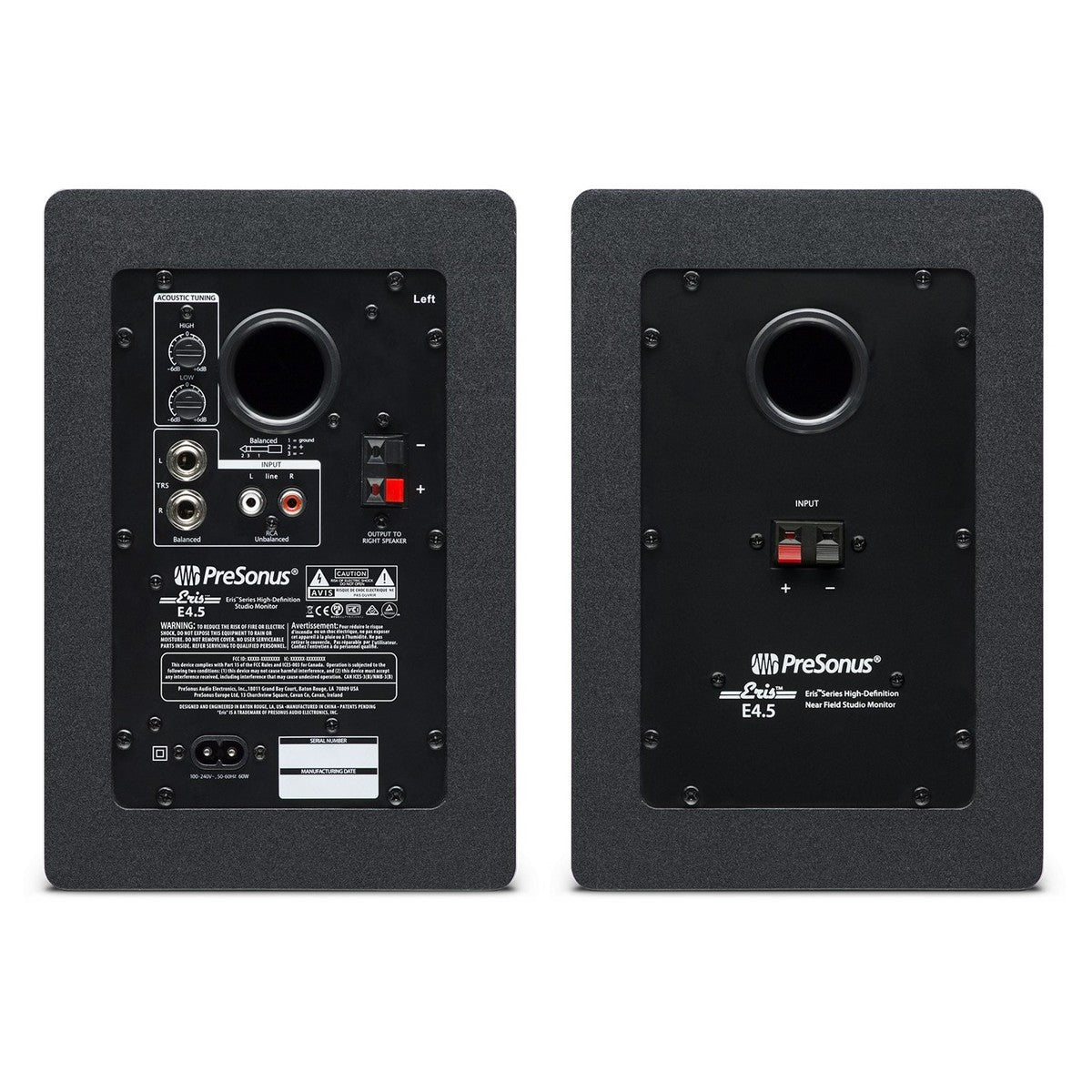 PRESONUS ERIS E4.5 COPPIA MONITOR DA STUDIO 50 WATT DA 4,5" IN KEVLAR TWEETER SETA 50W - TechSoundSystem.com