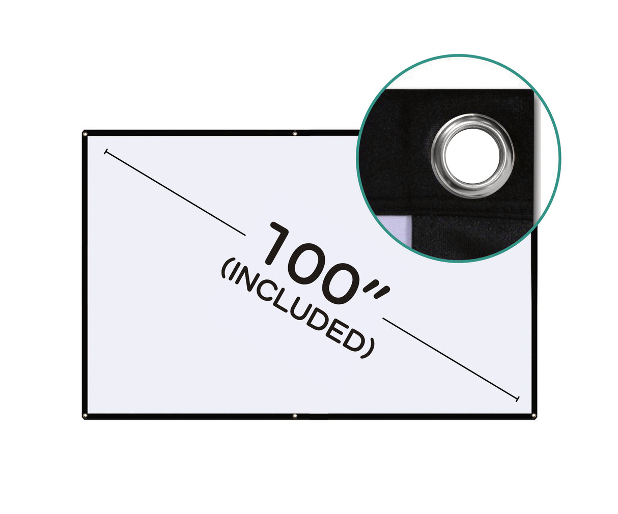 KARMA PRJ 5000 Videoproiettore 1080P - 4K con schermo da 100" INCLUSO