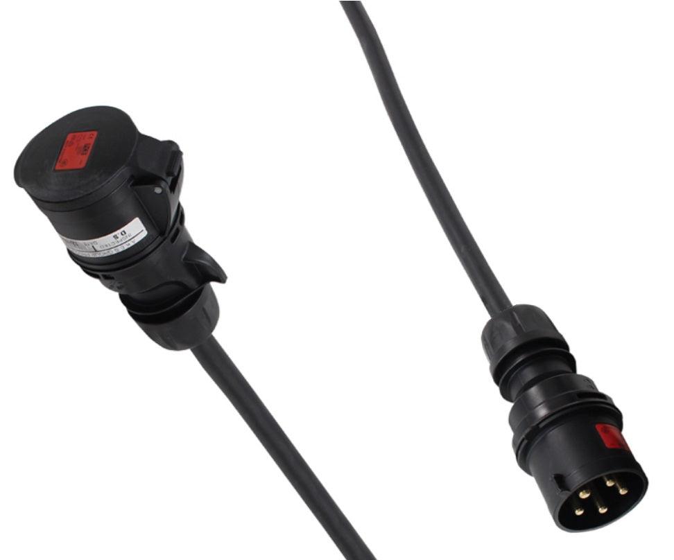 PROLUNGA ALIMENTAZIONE CEE 32A 3PH+N+E IP44 5POLI 415V 15 METRI SPINA PCE 025-6XS CAVO NEOPRENE/H07RN-F 5X6MM2 PRESA FEMMINA PCE 225-6XS - TechSoundSystem.com