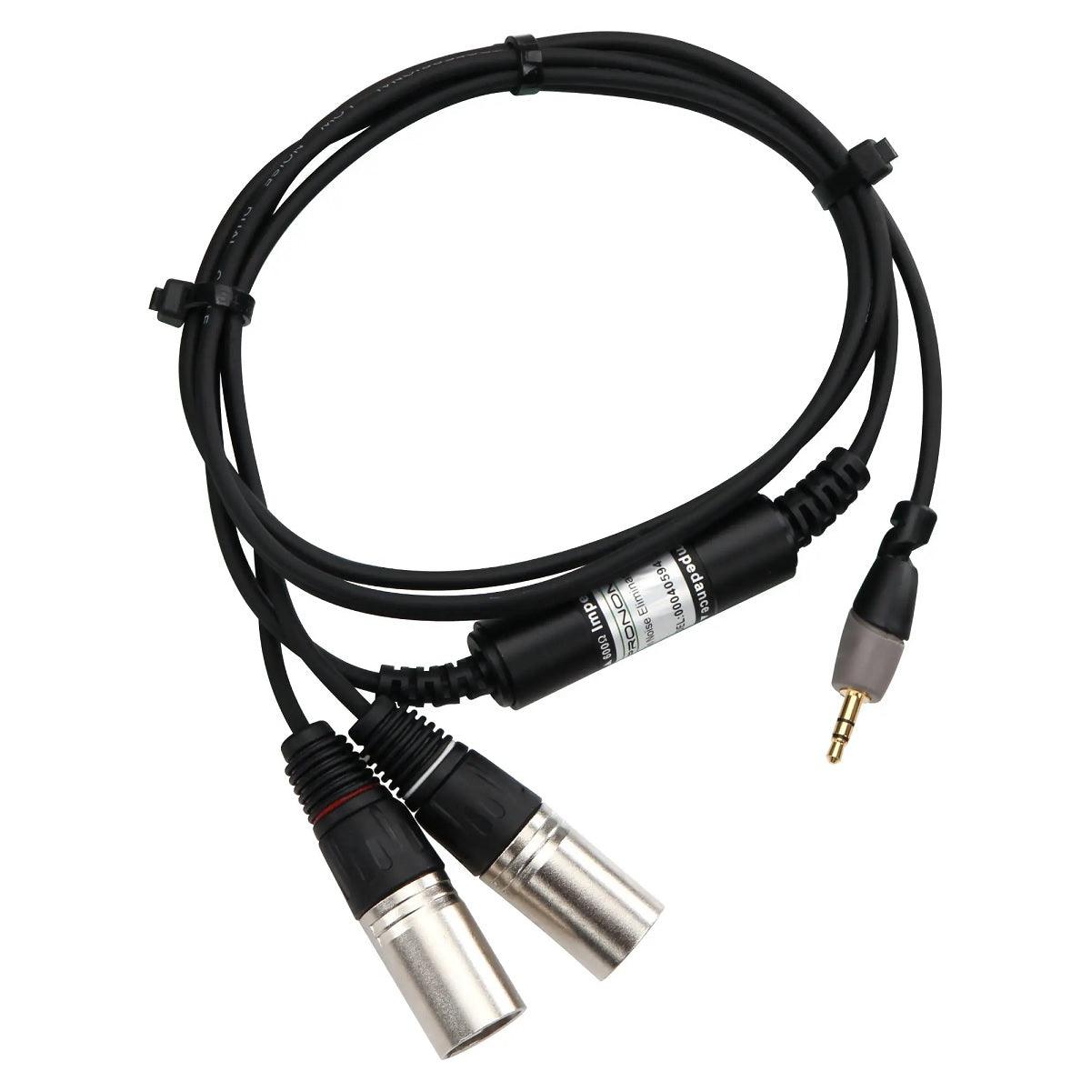 PRONOMIC ANE10-1.5JX CAVO CON ELIMINATORE DI RUMORE DA MINI JACK STEREO 3.5MM A 2 X XLR MASCHI - TechSoundSystem.com