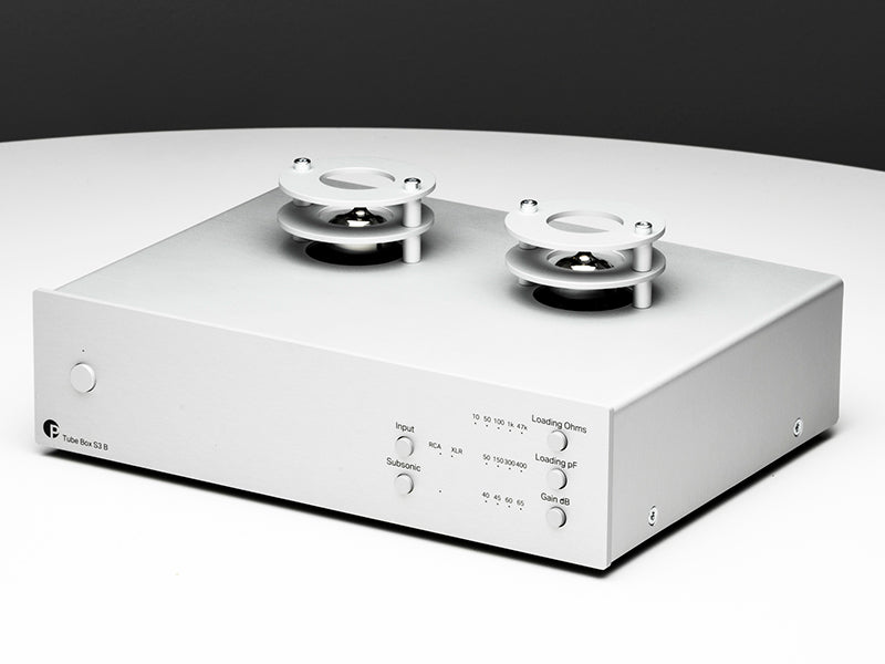 Pro-ject TUBE BOX S3 B Stadio fono MM/MC bilanciato a valvole (2 x ECC83/12AX7). Circuitazione Dual Mono