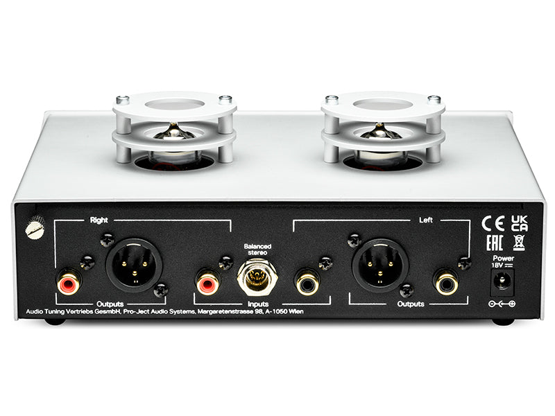 Pro-ject TUBE BOX S3 B Stadio fono MM/MC bilanciato a valvole (2 x ECC83/12AX7). Circuitazione Dual Mono