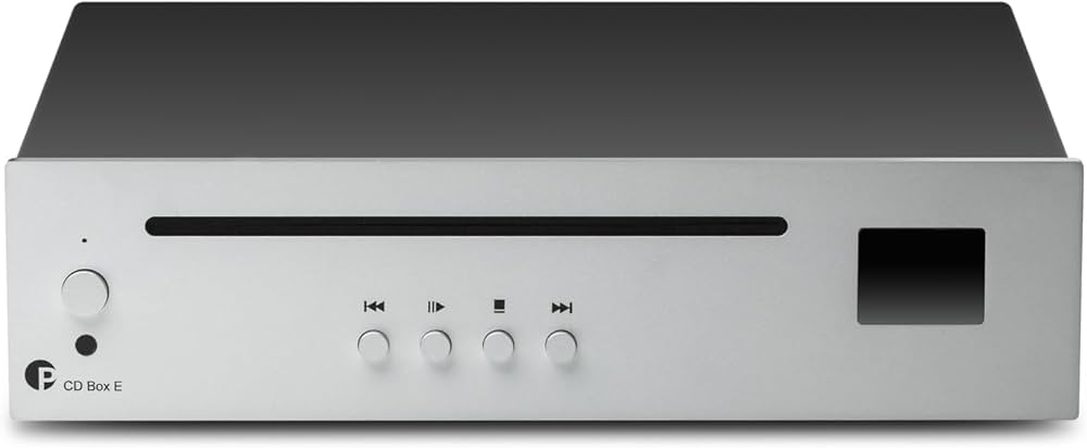 Pro-Ject CD BOX E SILVER Lettore di CD, supporta CD-DA, Convertitore DAC 24bit/192KHz