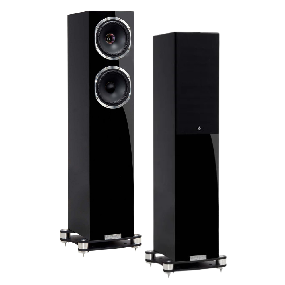 Fyne Audio F501SP coppia diffusori hi-end da pavimento 2 vie 1/2 bass-reflex BassTrax 150mm 8 Ohm 320W