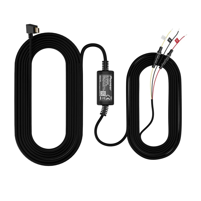 Pioneer RD-HWK300 kit di cavi progettato per alimentare le dash camera Pioneer compatibili collegandosi direttamente alla batteria del veicolo