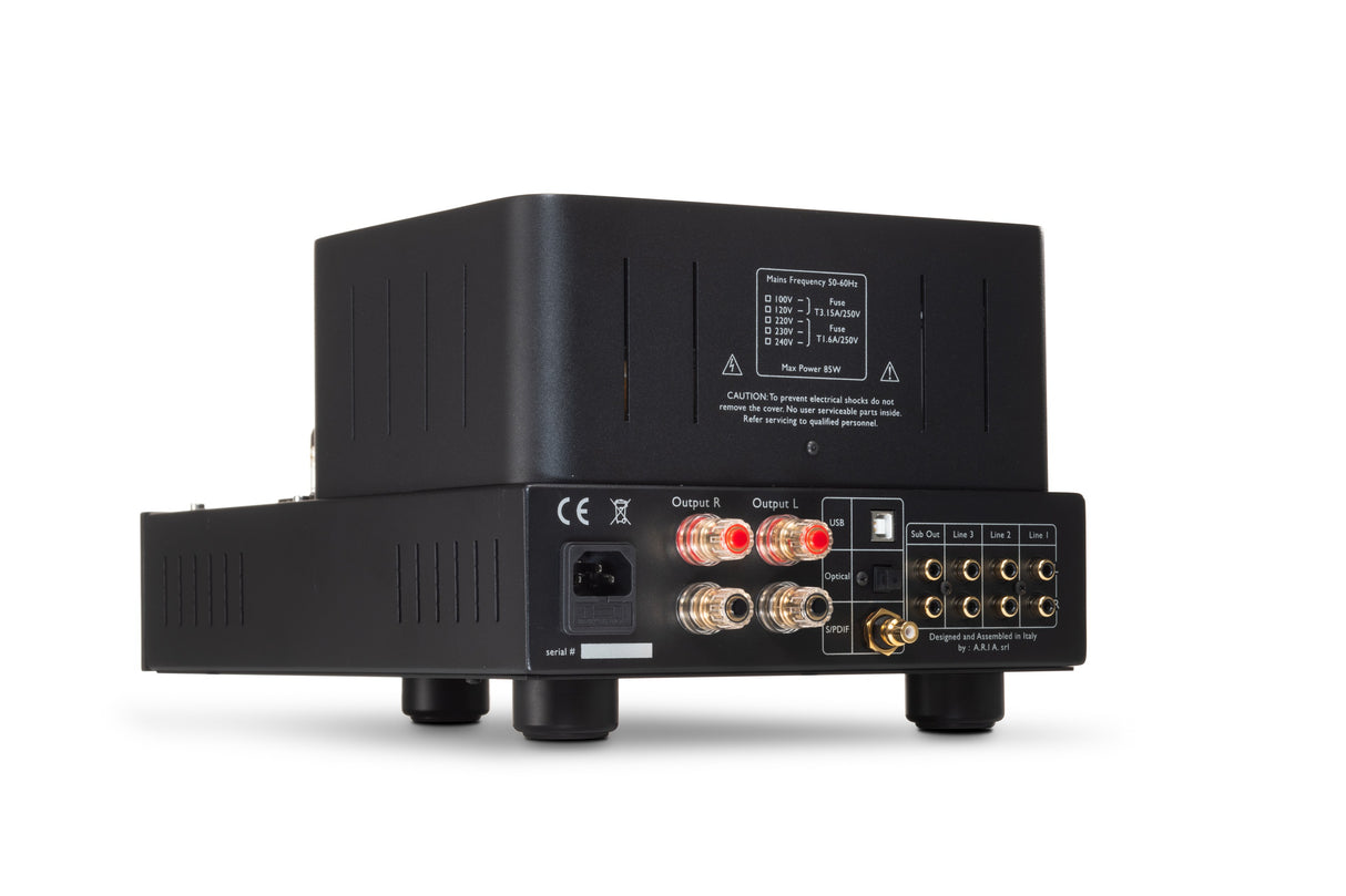 Unison Simply Italy Black Edition Amplificatore integrato a valvole (KT77+ECC82 ) in Classe A - MADE IN ITALY