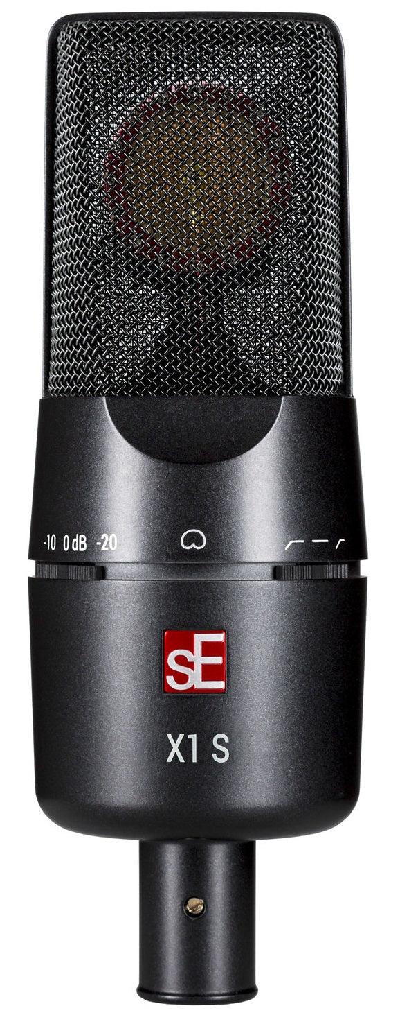 SE ELECTRONICS SE X1 S MICROFONO CARDIOIDE A CONDENSATORE DIAFRAMMA LARGO PER VOCE PERCUSSIONI STRUMENTI ACUSTICI - TechSoundSystem.com