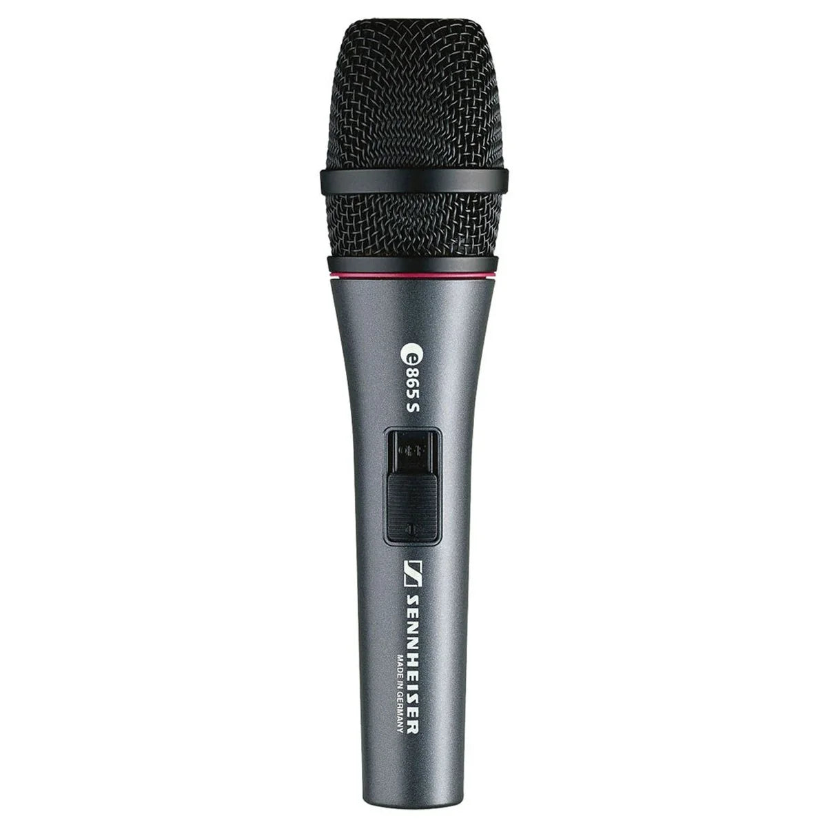 SENNHEISER E865S MICROFONO A CONDENSATORE SUPERCARDIOIDE PER VOCE CON INTERRUTTORE ON - OFF