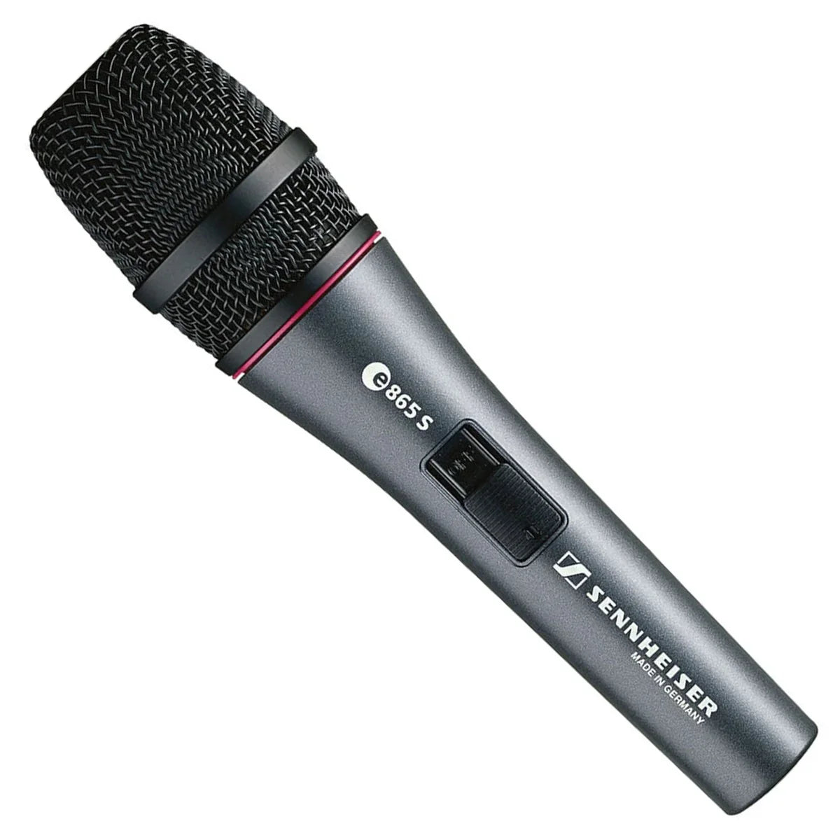 SENNHEISER E865S MICROFONO A CONDENSATORE SUPERCARDIOIDE PER VOCE CON INTERRUTTORE ON - OFF
