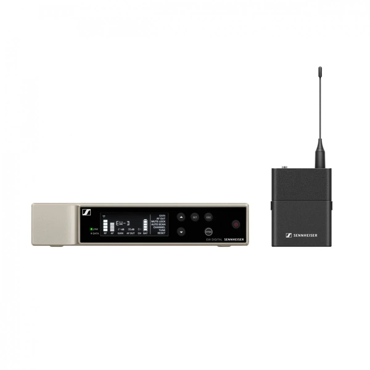 SENNHEISER EW-D SK BASE SET KIT WIRELESS CON RICEVITORE FISSO E TRASMETTITORE BODYPACK (S1-7: 606.2 - 662MHz)