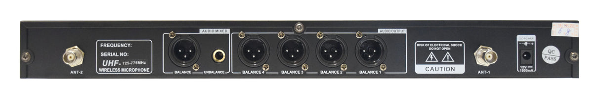 karma SET 8042PAL Kit 4 radiomicrofoni UHF palmari