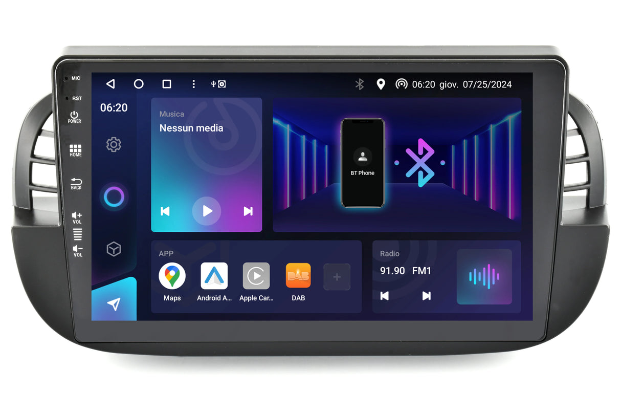 Phonocar SM315 Autoradio per FIAT 500 dal 2007-2015 Android 13!