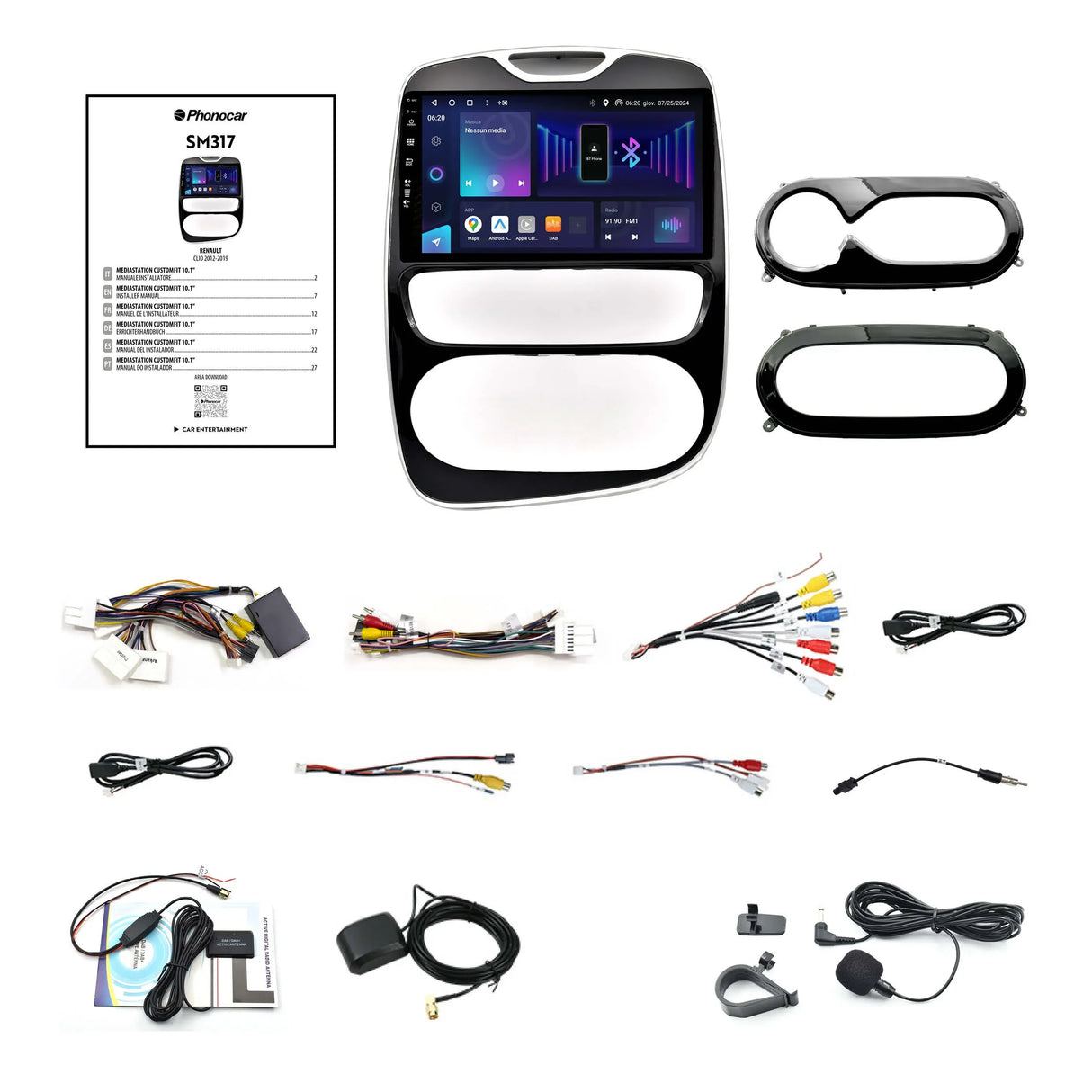Phonocar SM317 Autoradio per RENAULT CLIO IV - DAB+ e Android 13!