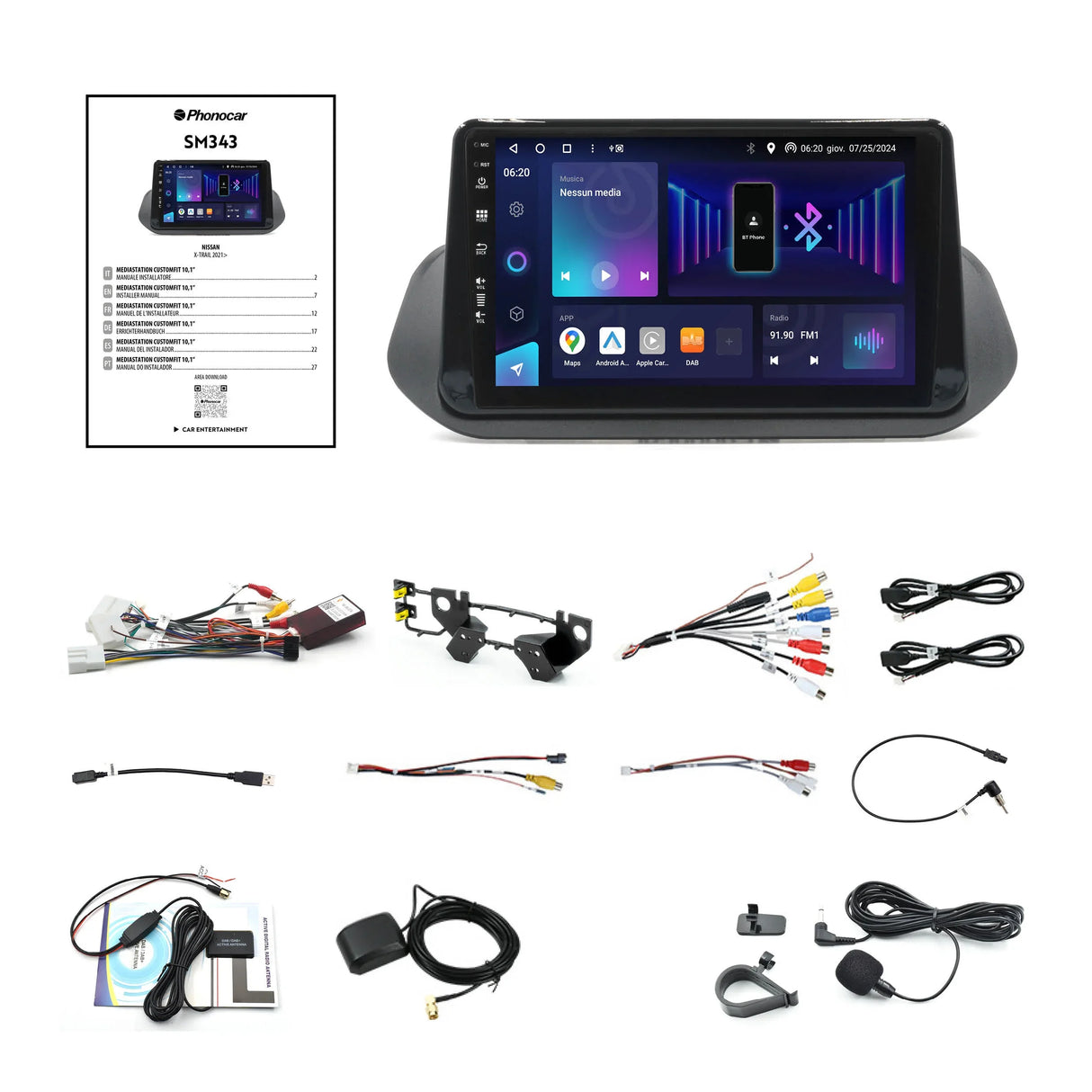 Phonocar SM343 Autoradio per NISSAN X-TRAIL IV (T33), 2021> , Android 13
