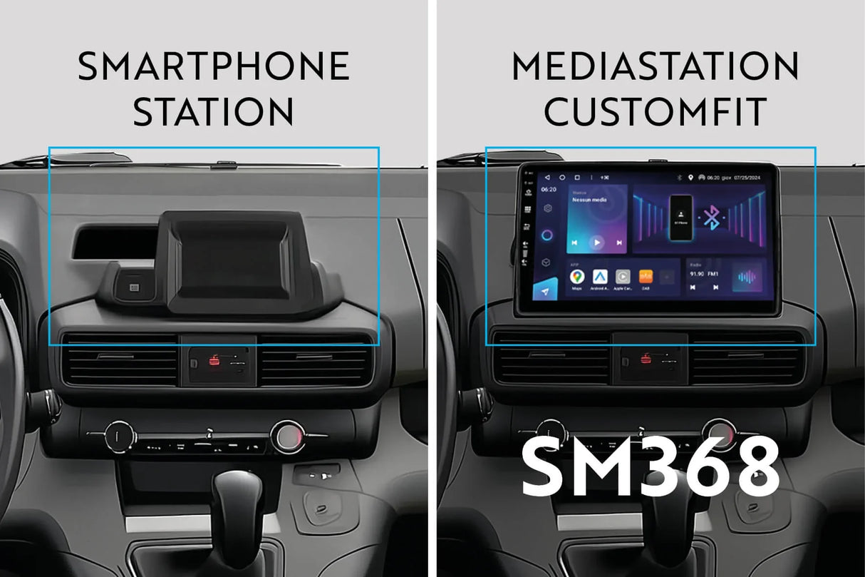 Phonocar SM368 Autoradio Android 10" QLED per Smartphone Station su FIAT DOBLÒ 2025