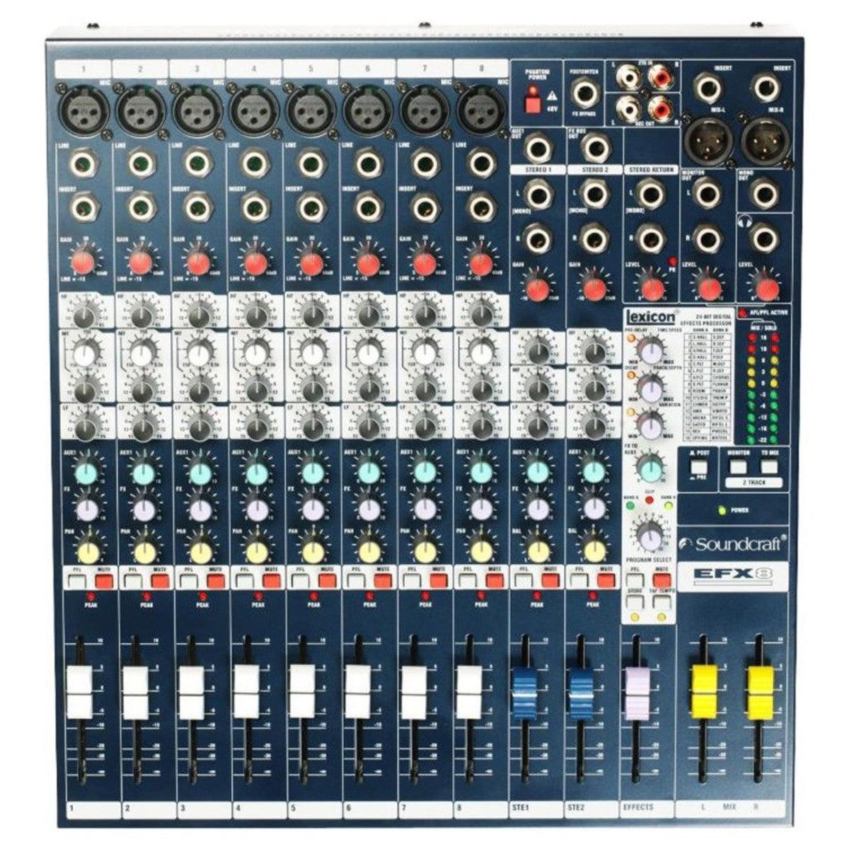SOUNDCRAFT EFX8 MIXER ANALOGICO 8 CANALI CON EFFETTI LEXICON - TechSoundSystem.com