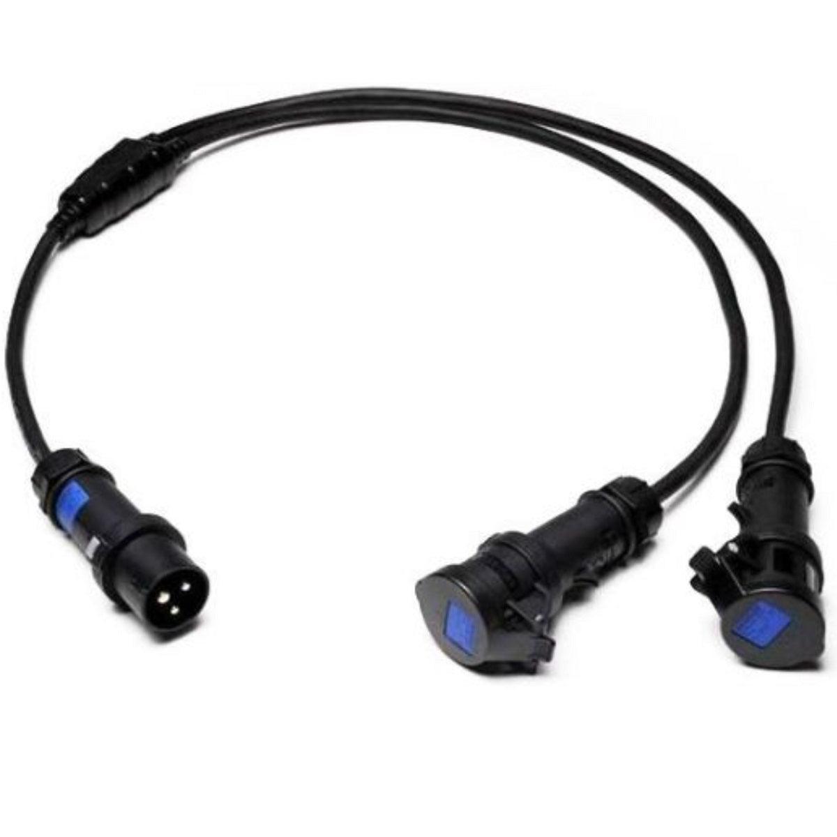 SPLITTER CEE CAVO 3G2,5MMQ SDOPPIO DA SPINA 16A 3 POLI 2P+T A 2 PRESE 16A - TechSoundSystem.com