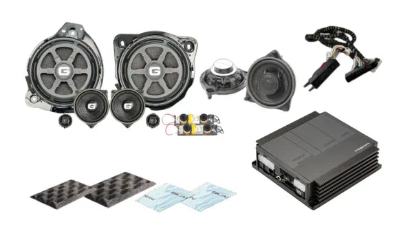 Gladen SU-MB-205ASD-BASIC+ Kit audio SoundUp con GA-ONE200.3MB-LD + A-ONE100MB-DX + amplificatore Pico V2 6|8 DSP per Mercedes E/C/GLC con ASD