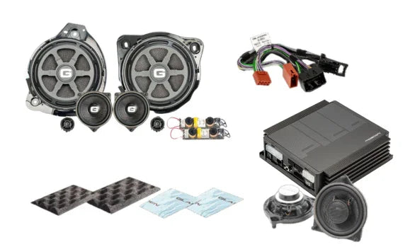 Gladen SU-MB-253-BASIC+ Kit audio SoundUp GA-ONE200.3MB-LD + GA-ONE100MB-DX + amplificatore Pico V2 6|8 DSP per Mercedes GLC