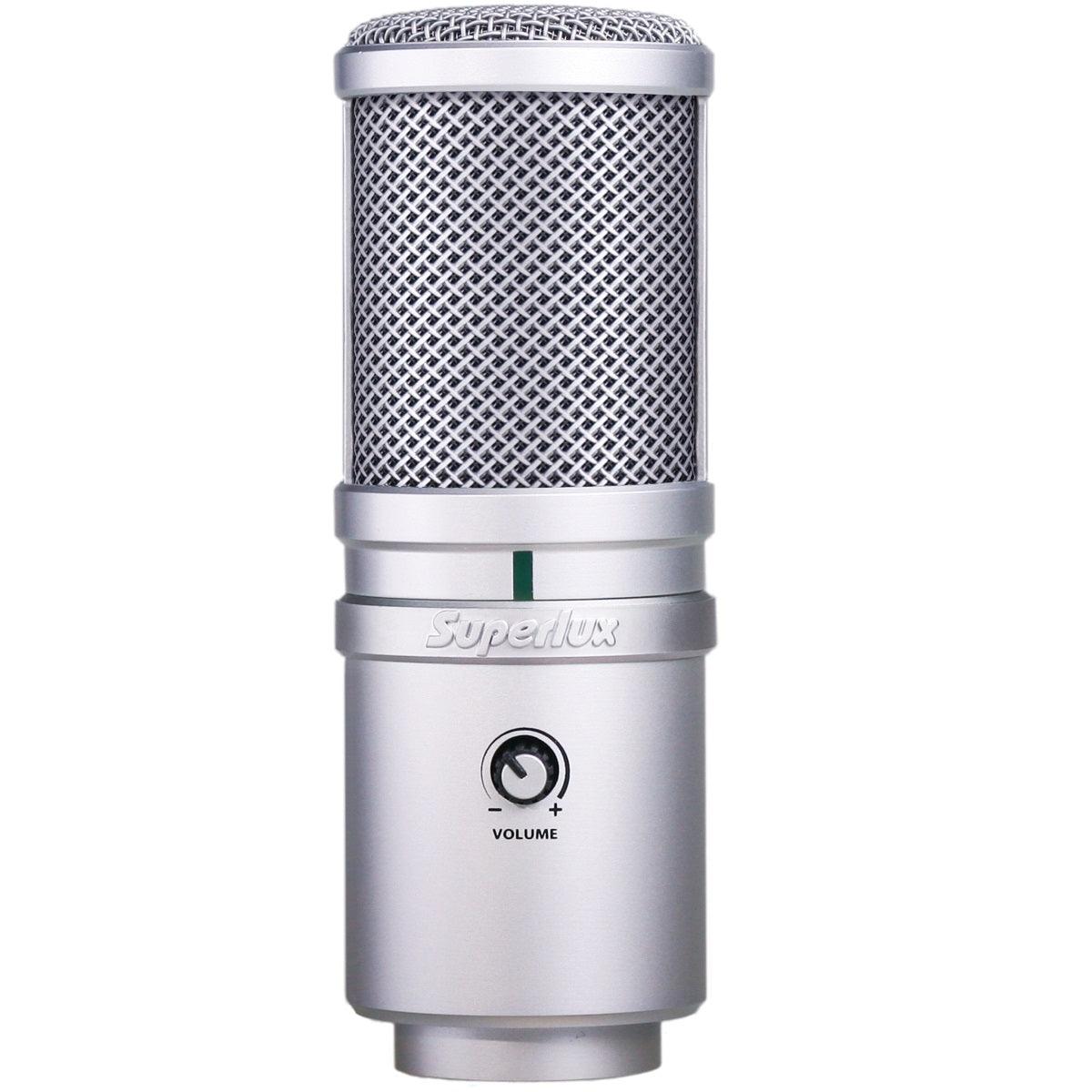 SUPERLUX E205U MICROFONO USB DA STUDIO E PODCAST A CONDENSATORE - TechSoundSystem.com