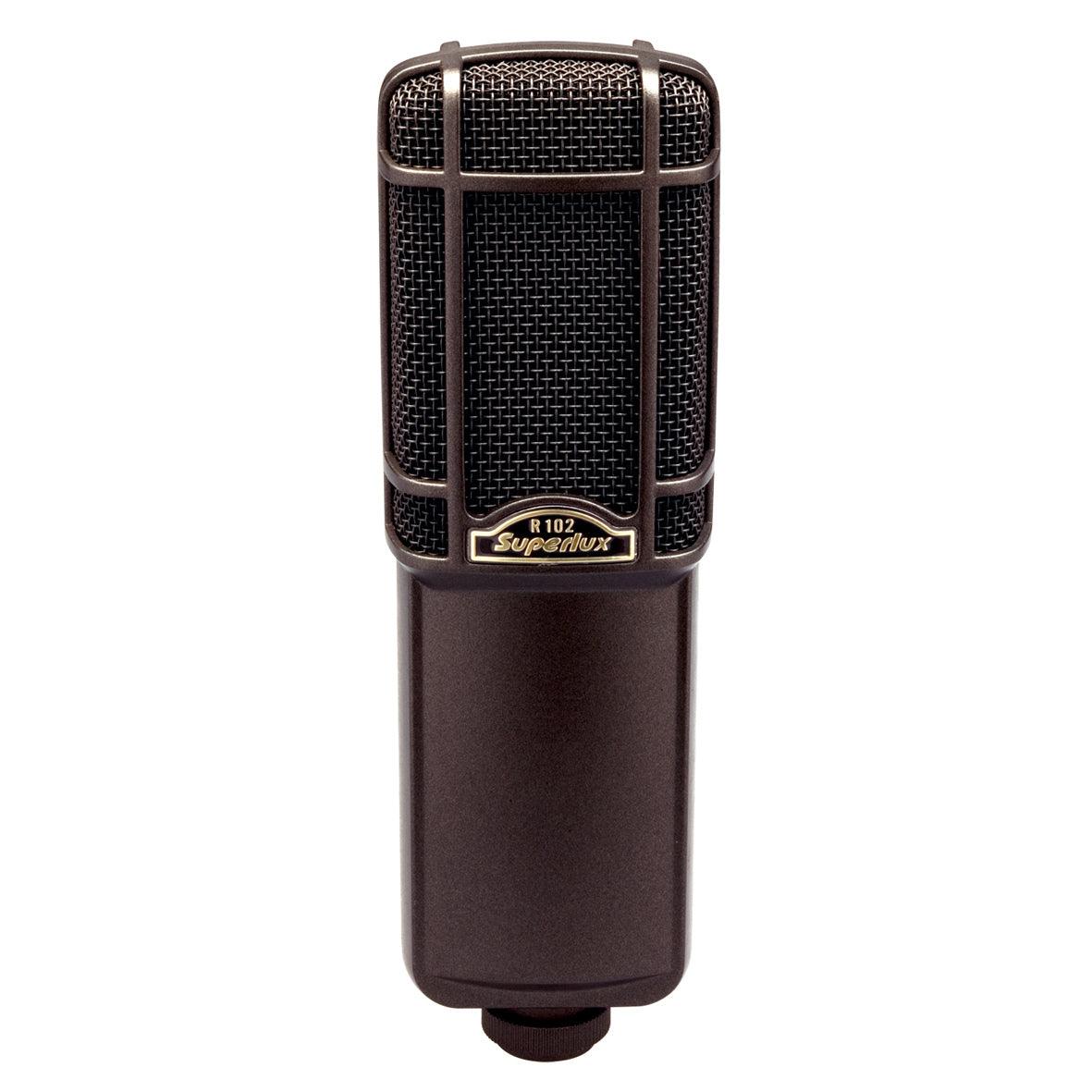 SUPERLUX R102 MICROFONO DA STUDIO A NASTRO DIAFRAMMA A 8 - TechSoundSystem.com