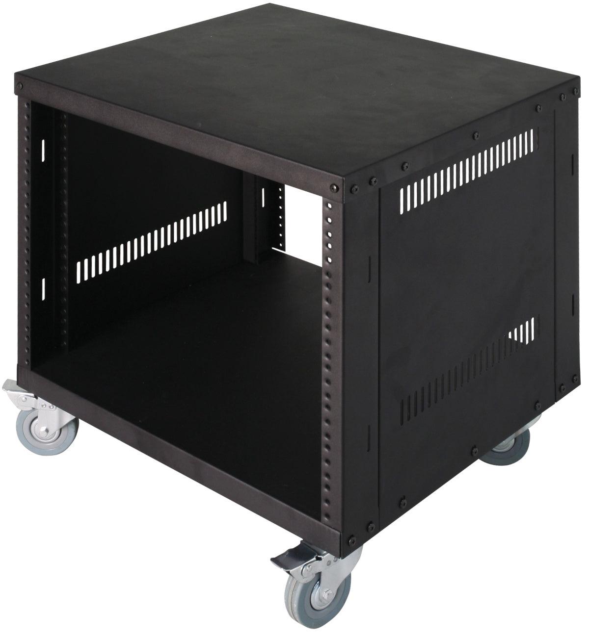 SUPERLUX RS908 ARMADIO RACK 2 APERTURE 8 UNITA' CON RUOTE - TechSoundSystem.com