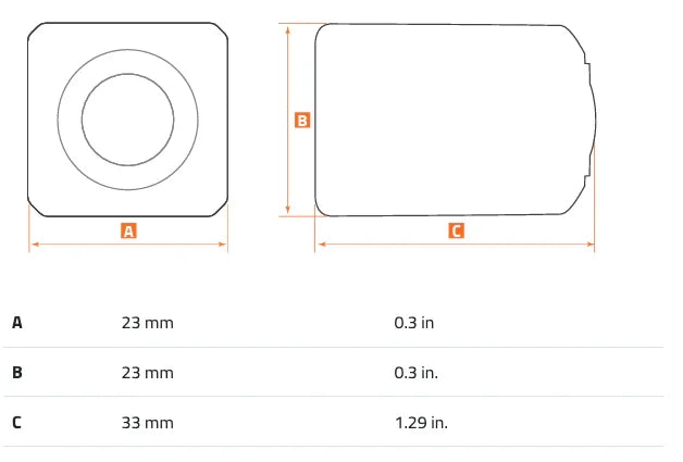 Hertz HM CAM W01 telecamera Wi-Fi posteriore ultra compatta 720p a 30 fps