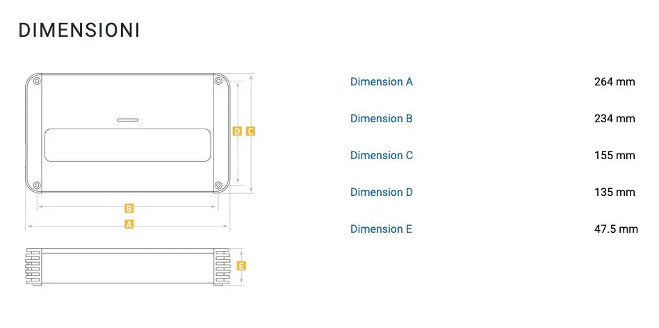 Audison SR 4.500 amplificatore per auto 4 canali classe D 2ohm 4x220W