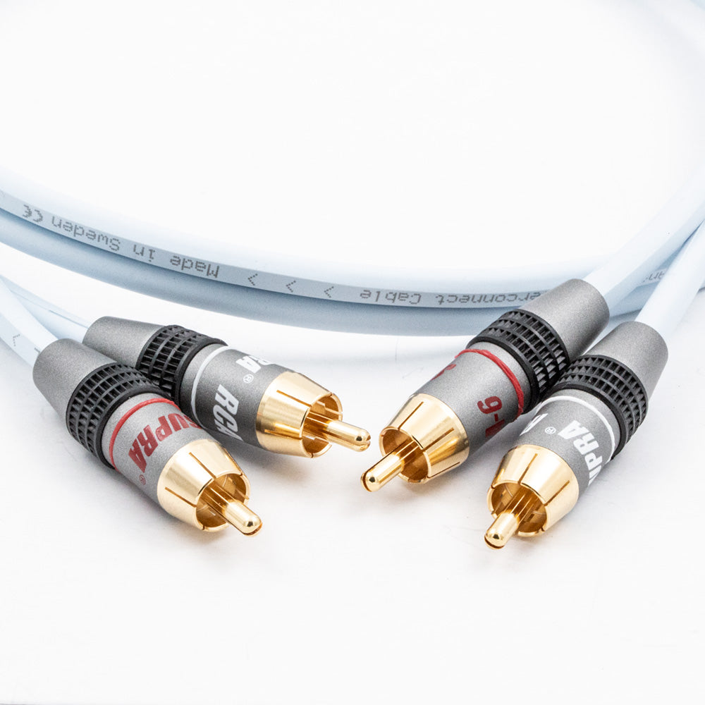 Supra DUAL 2RCA-2RCA AUDIO coppia di cavi HIGH-VALUE con connettori SUPRA RCA 6