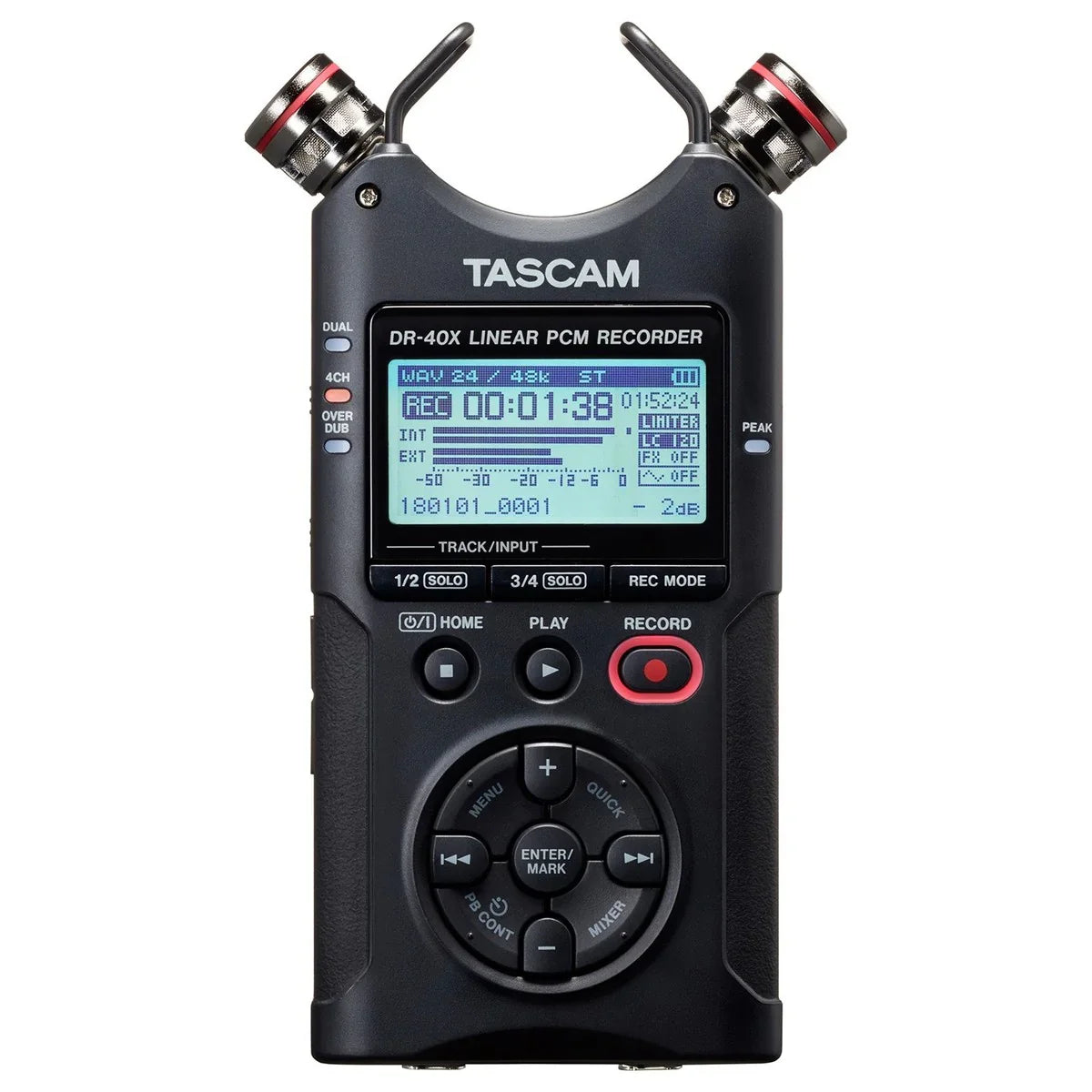 TASCAM DR40X REGISTRATORE PORTATILE 4 CANALI E INTERFACCIA AUDIO USB 2 IN / 2 OUT