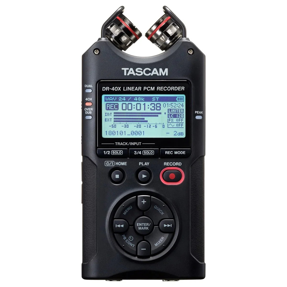 TASCAM DR40X REGISTRATORE PORTATILE 4 CANALI E INTERFACCIA AUDIO USB 2 IN / 2 OUT