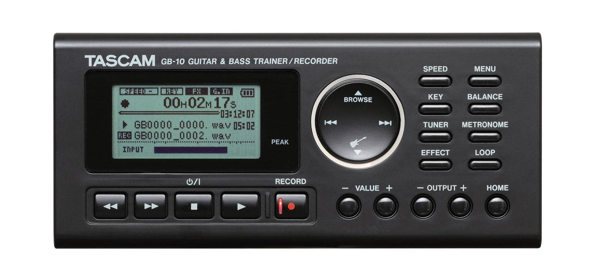 TASCAM GB 10 REGISTRATORE DTRAINER PER CHITARRA E BASSO - TechSoundSystem.com
