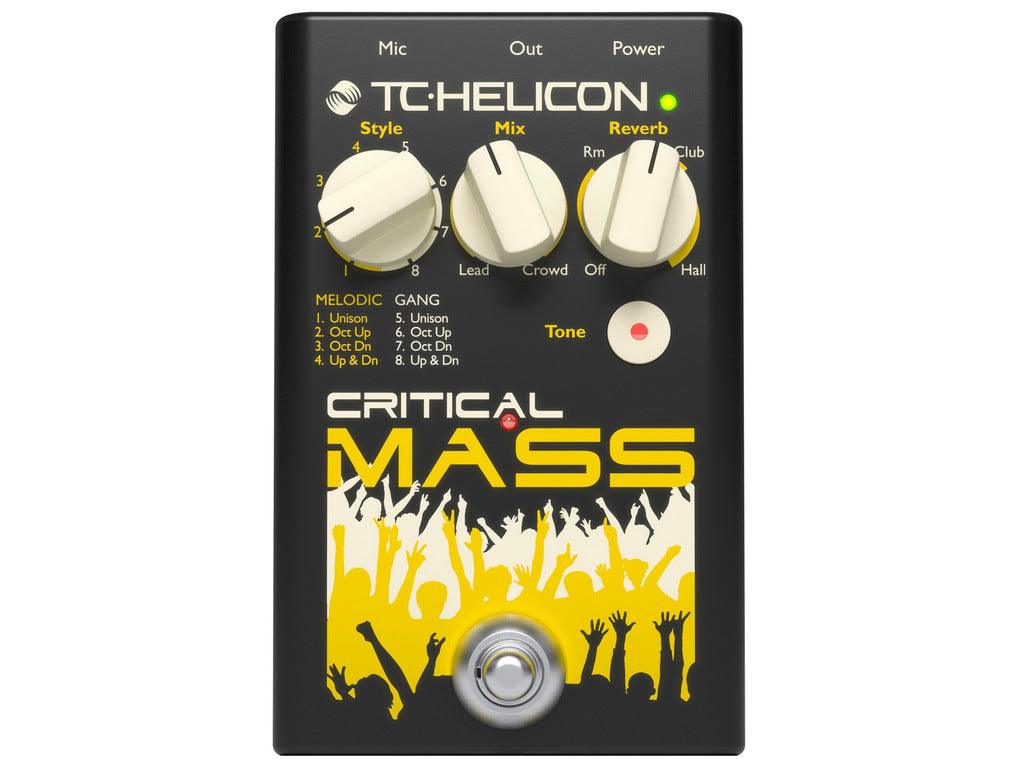 TC HELICON CRITICAL MASS EFFETTO A PEDALE PER VOCE SIMULATORE CORI + RIVERBERO - TechSoundSystem.com