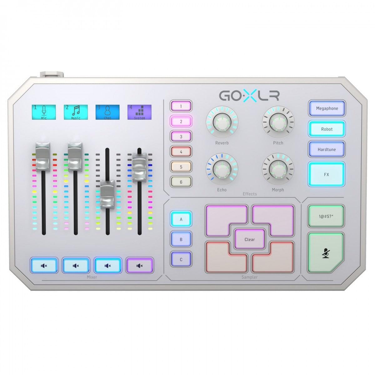 TC HELICON GO-XLR-WH MIXER PORTATILE 4 PAD CANALI PLAY BROADCAST STREAM ONLINE BIANCO - TechSoundSystem.com