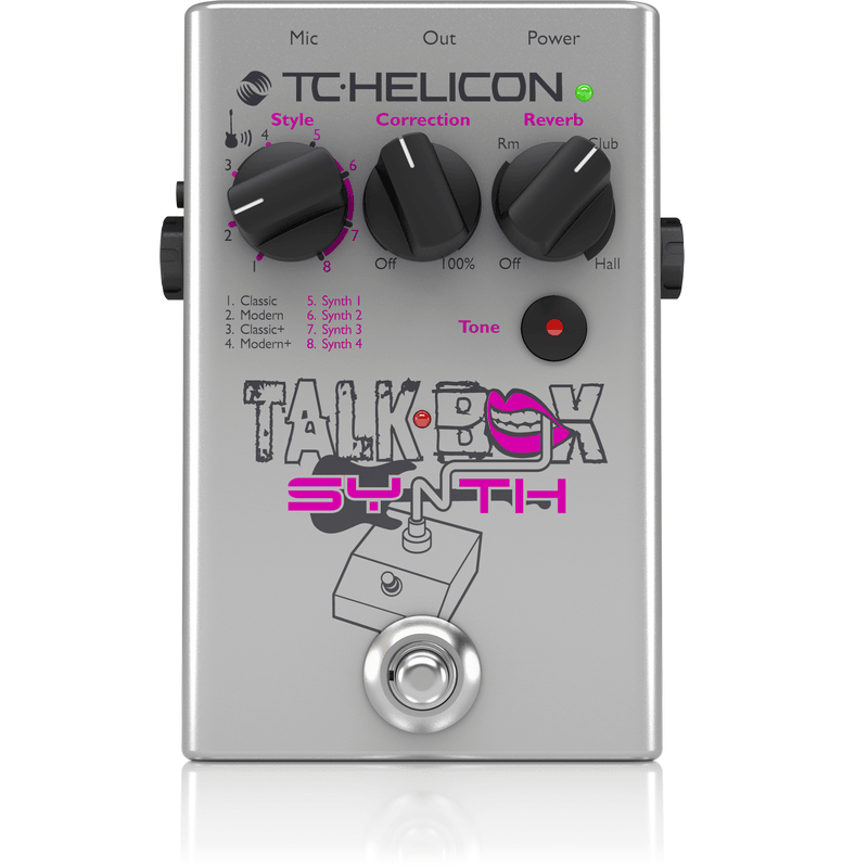 TC HELICON TALKBOX SYNTH EFFETTO TALKBOX A PEDALE PER CHITARRA E VOCE - TechSoundSystem.com