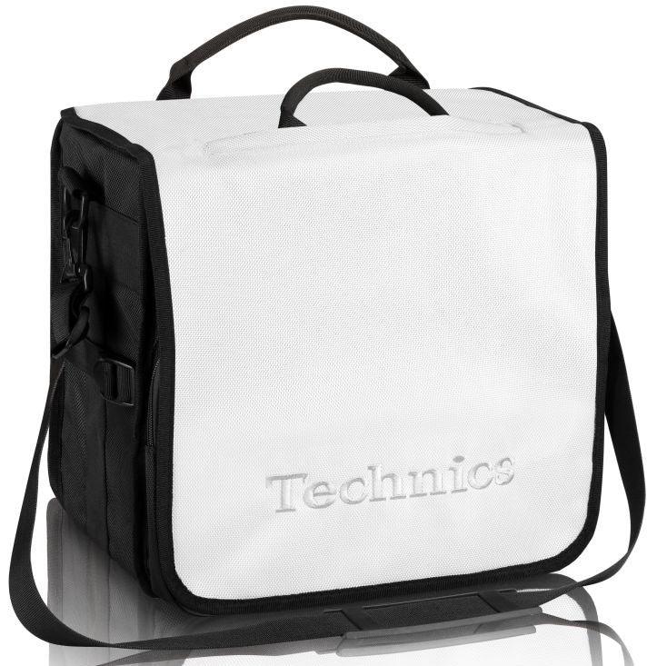 TECHNICS BACKBAG WHITE-SILVER ZAINO BIANCO SCRITTA IN ARGENTO - TechSoundSystem.com
