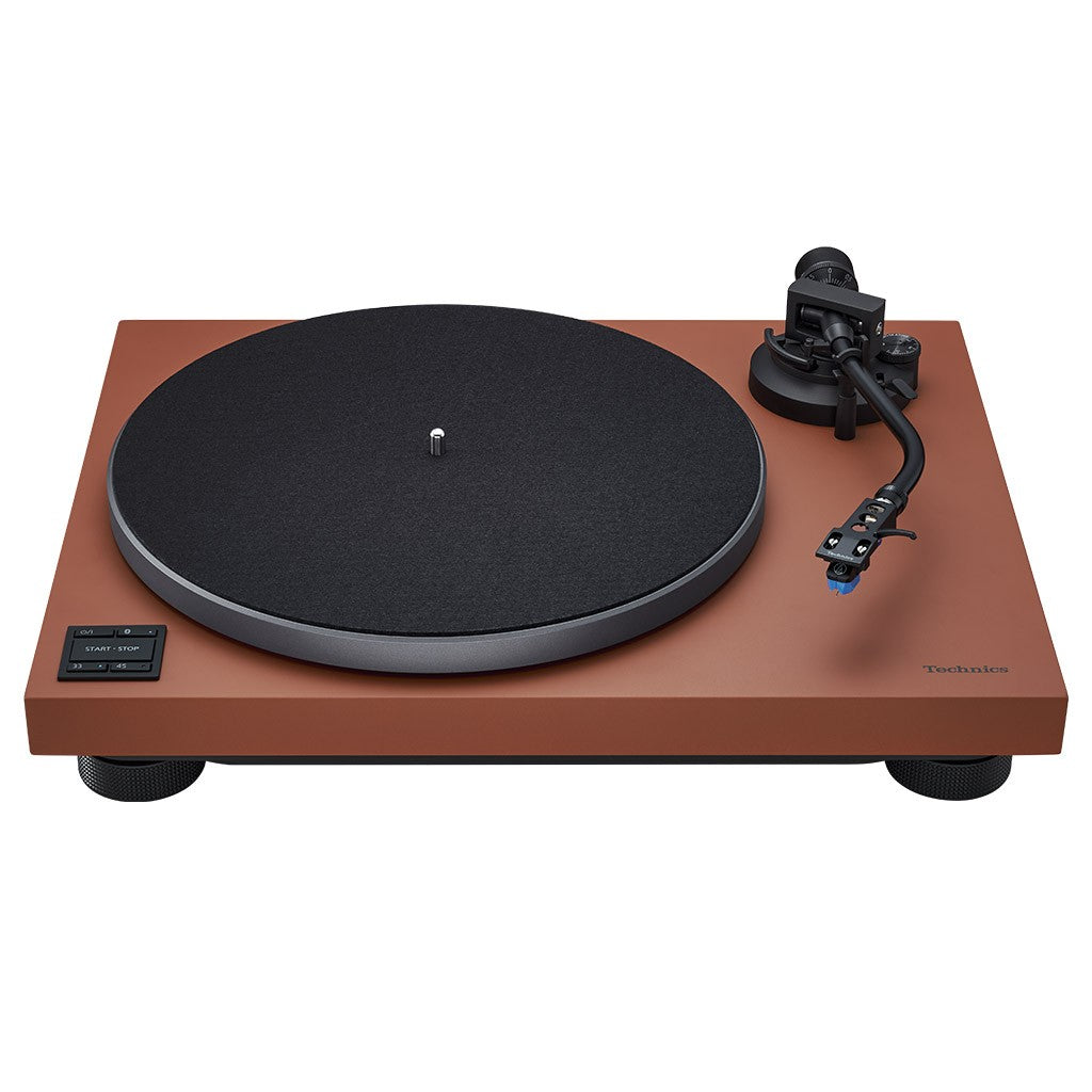 TECHNICS SL-40CBT BROWN Giradischi hifi testina Audio-Technica AT-VM95C, Bluetooth aptX HD (Copia)