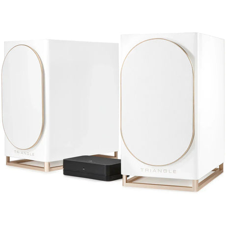 Triangle CAPELLA Coppia diffusori attivi Wi-Fi Made in France Tecnologia WiSA, Hub stereo wireless 2.1 - TechSoundSystem.com